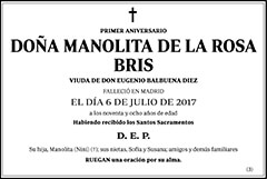 Manolita de la Rosa Bris